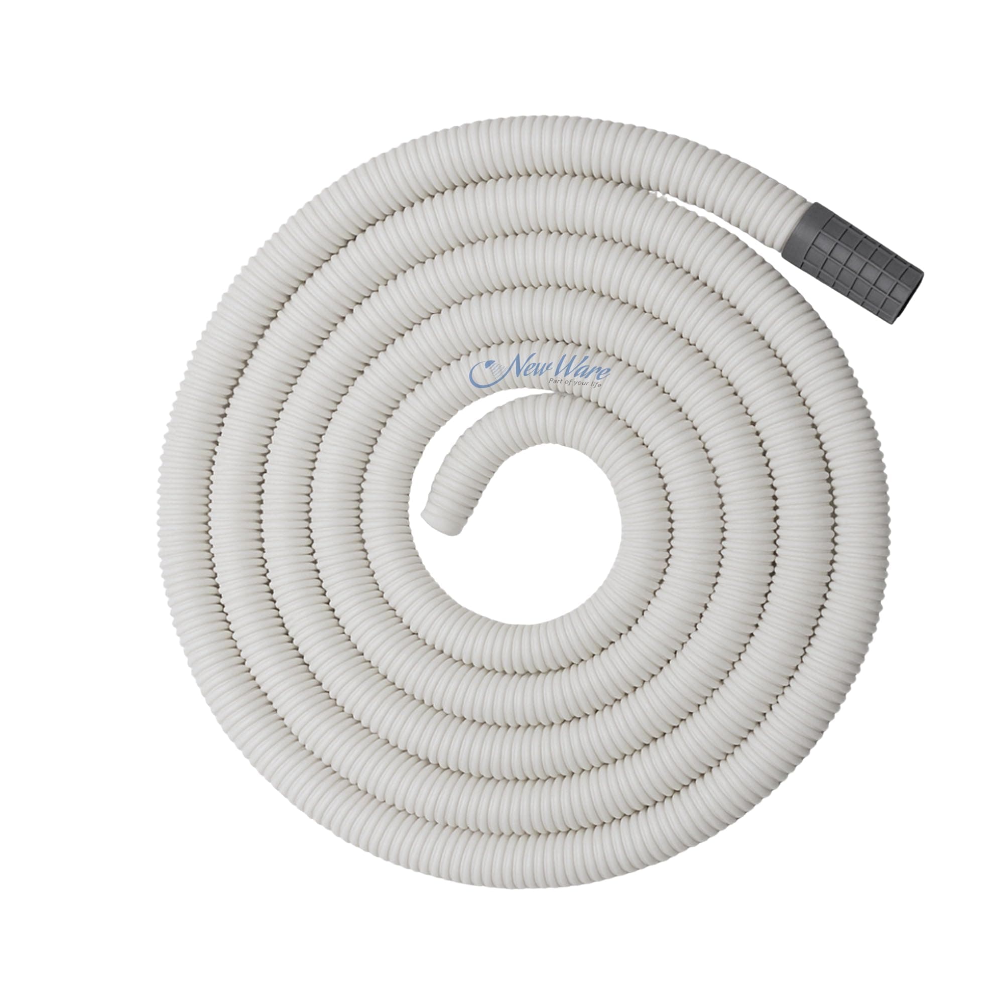 NEW WARE® 3 Meter PVC Semi-Automatic Washing Machine Inlet Pipe - Convenient Extension & Drain Pipe for Inflow Water (White) - Pack of 1