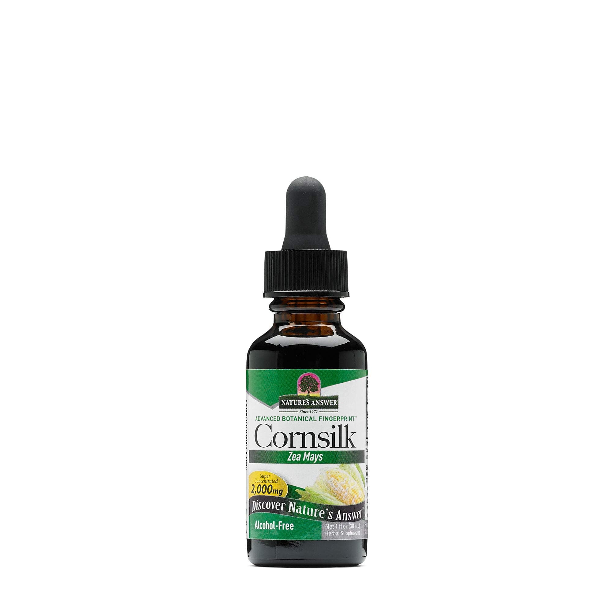 Alcohol-Free Cornsilk 2000mg 1oz Extract | Urinary Tract Support | Natural Diuretic | Gluten-Free, Non-GMO, Vegan | Single Count