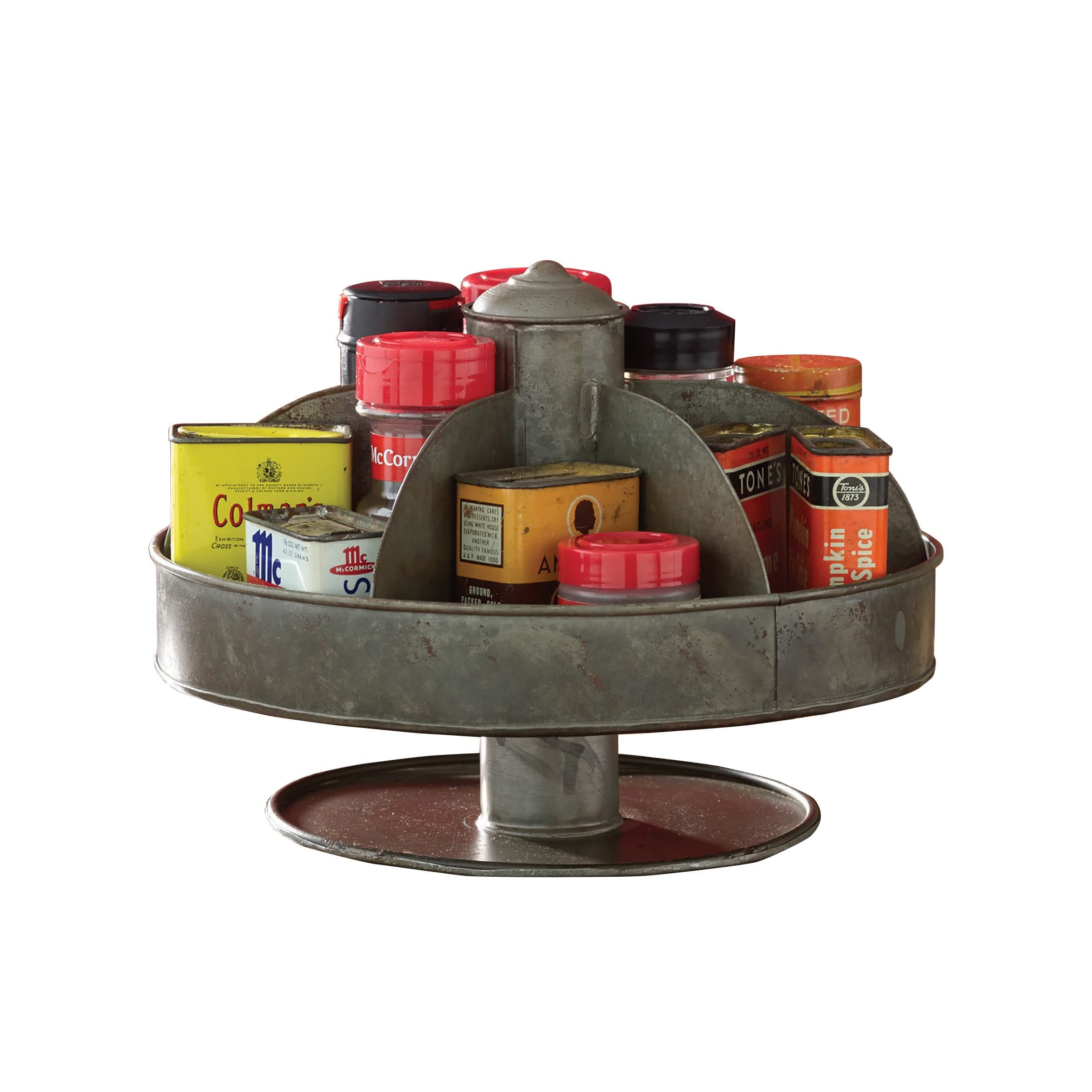 Galvanized Lazy Susan Organizer by Park Designs