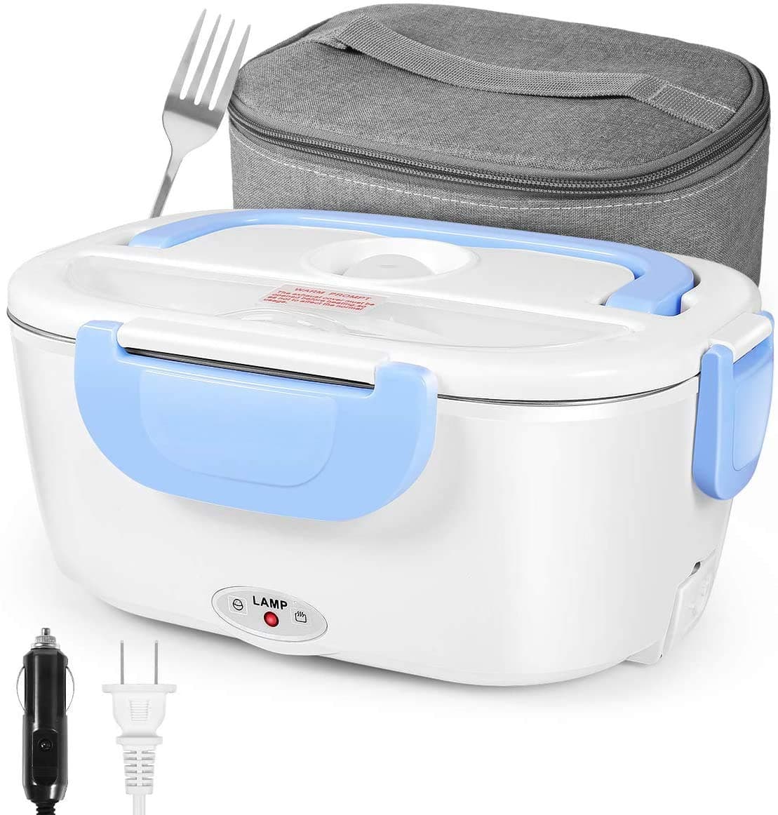 ASSOLAR DS Electric Lunch Mini Rice Cooker 2 Layer Stainless Steel Inner Pot Heating Box Input Voltage 220V, 0.5 Quart, Green