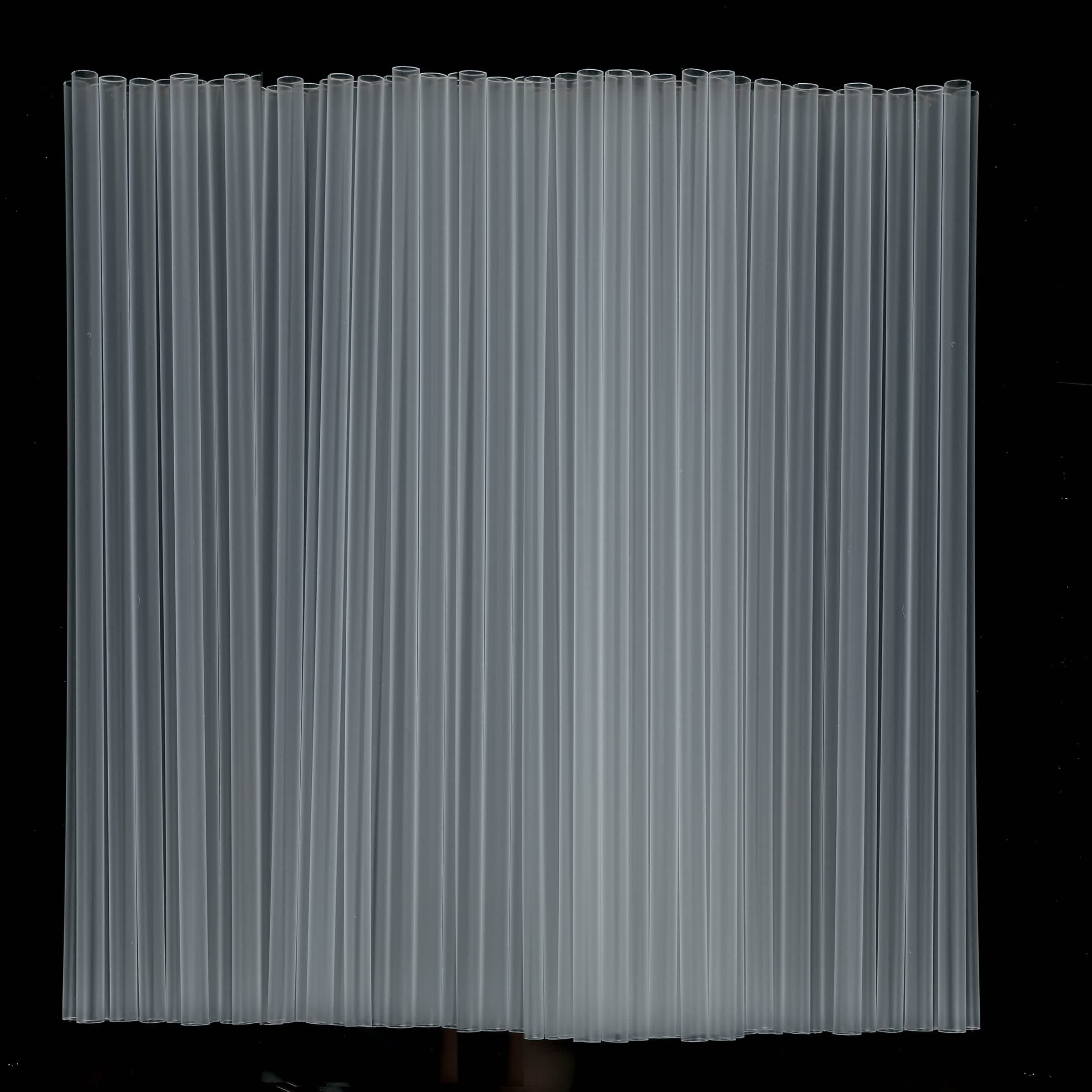 Clear Straws,100 Pcs Long Disposable Plastic Drinking Straws. (0.23''diameter and 10.2"long)-Clear