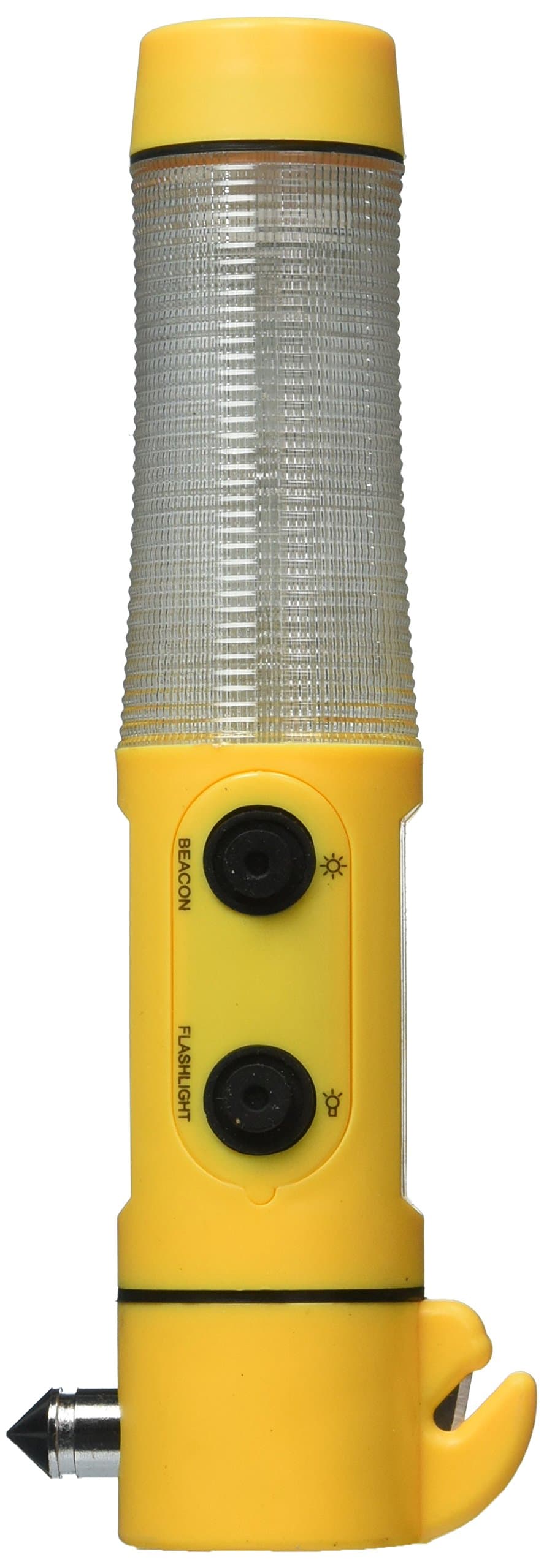 iSaddle 5 in 1 Auto Safety Emergency Escape Tool with Window Breaker - Seat Belt Cutter - Flashing Emergency Beacon Light - LED Flashlight with Powerful Magnetic Base