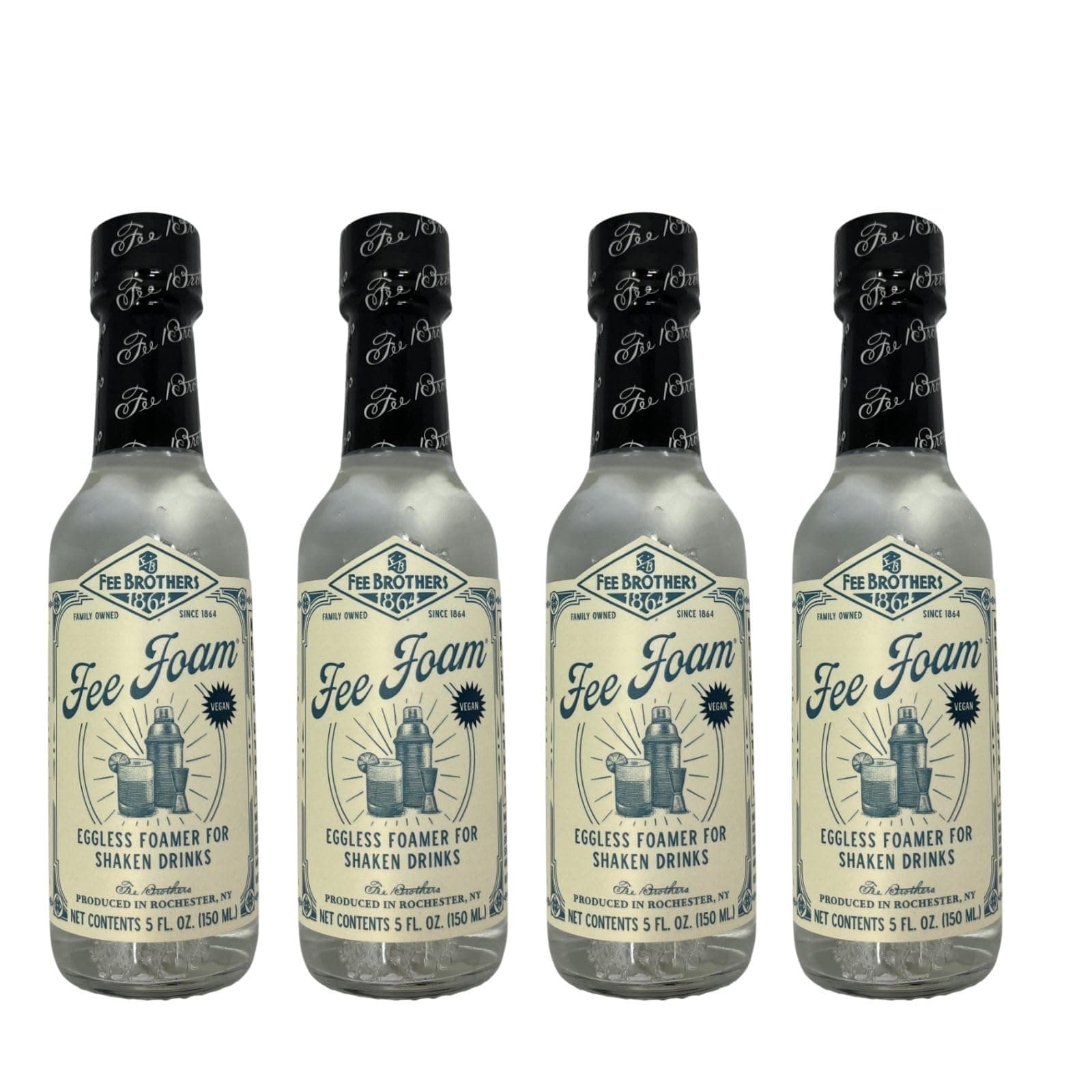 Fee Brothers Fee Foam (4 Pack) A Non-Egg Alternative for Shaken Drinks - Kaizen8