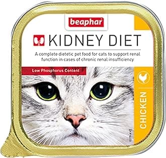 – Kidney Diet Food for Cats 100g – Tasty Chicken Flavour – Complete Dietetic Food for Cats with Chronic Renal Insufficiency - Restricted Level of Protein - Low Phosphorus Content
