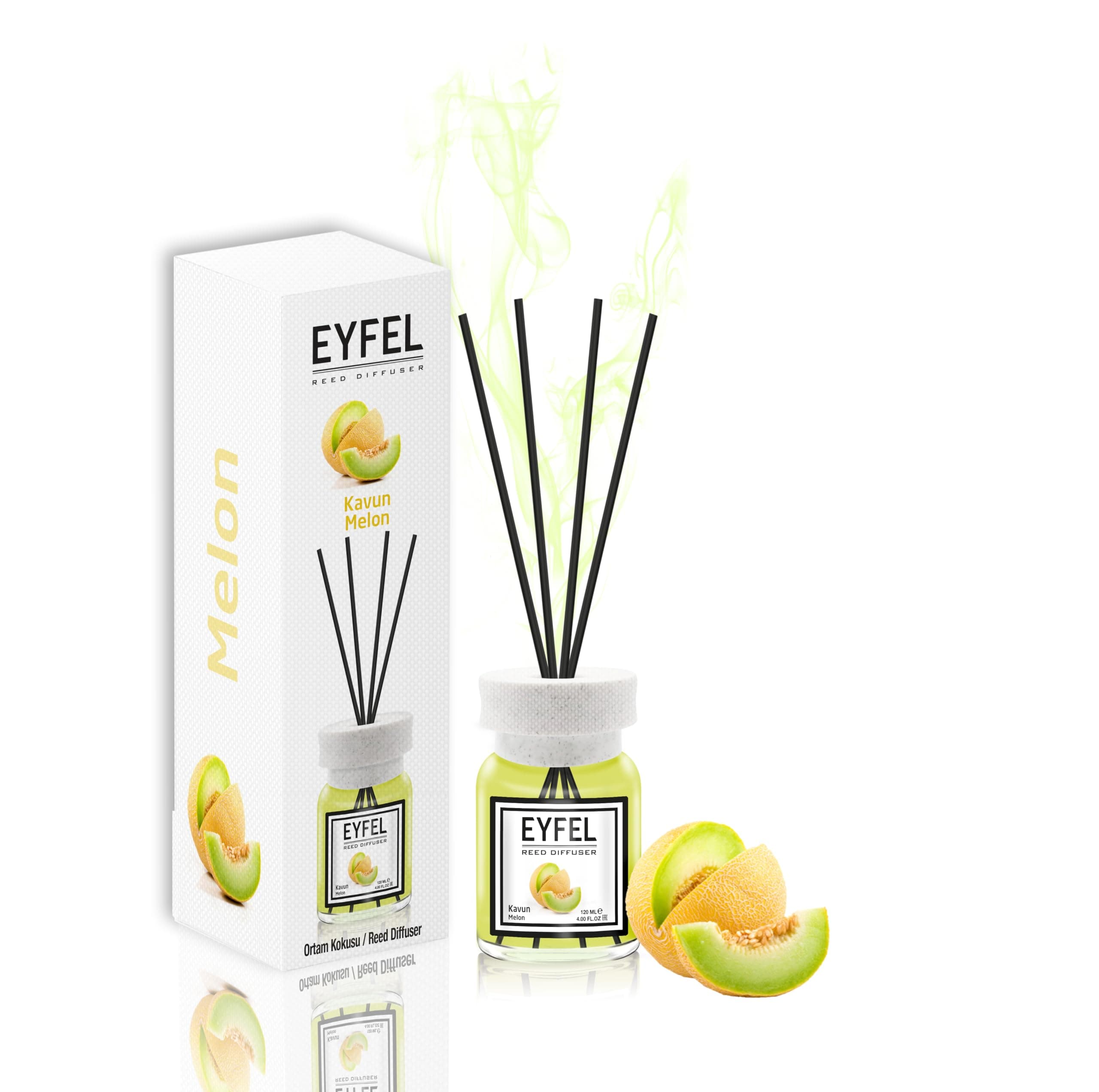 REED DIFFUSER- MELON 120ML, Assorted