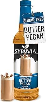 Sugar Free Coffee Syrup, Butter Pecan Flavored Syrup for Drinks, Lattes, and Desserts – 25.4 fl oz