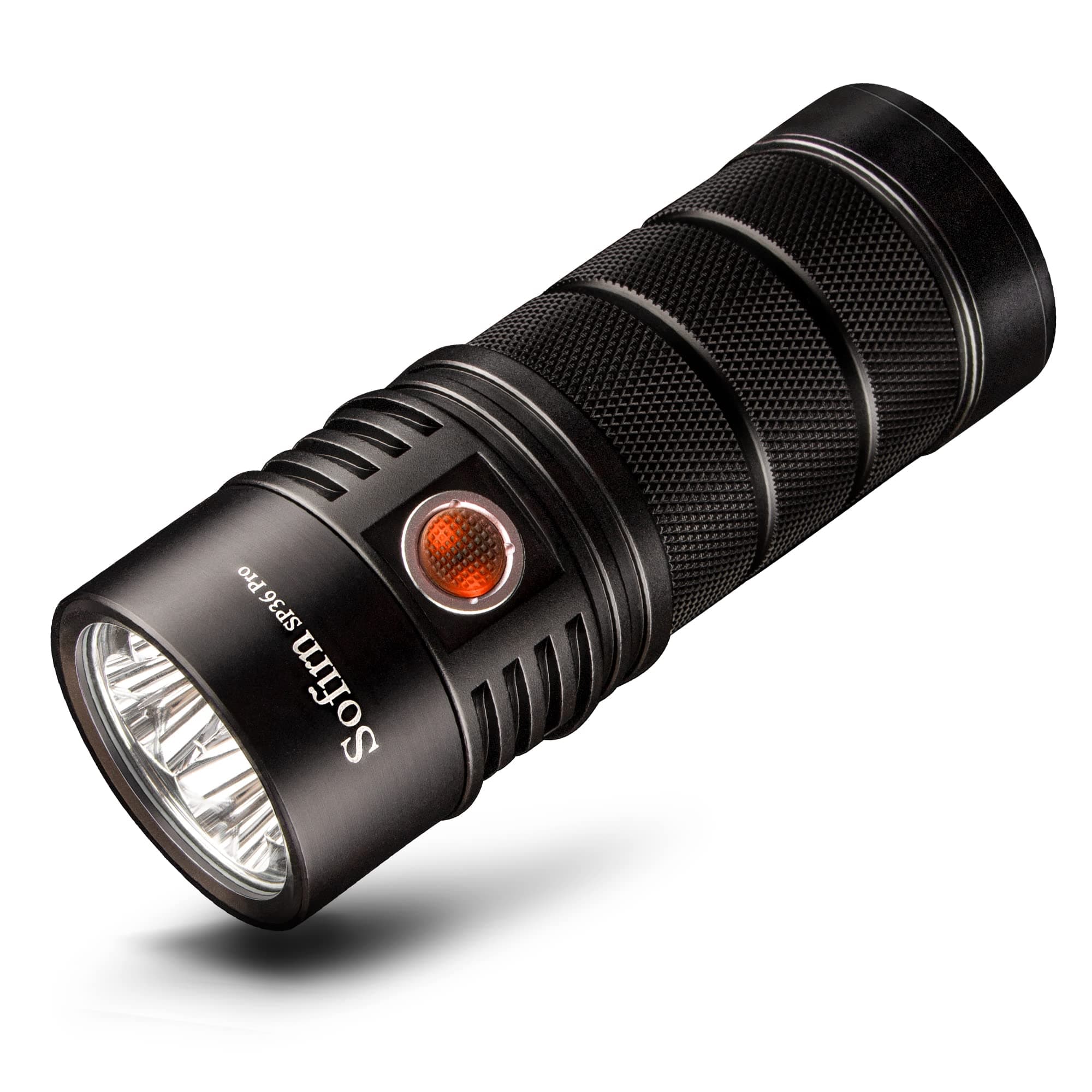 SP36 Pro Rechargeable LED Flashlight 8000 Lumens max, Powerful Flashlight with 4X SST40 6500K LED Anduril UI2, IPX8 Waterproof, for Emergencies Camping (SP36 Pro-Kit)