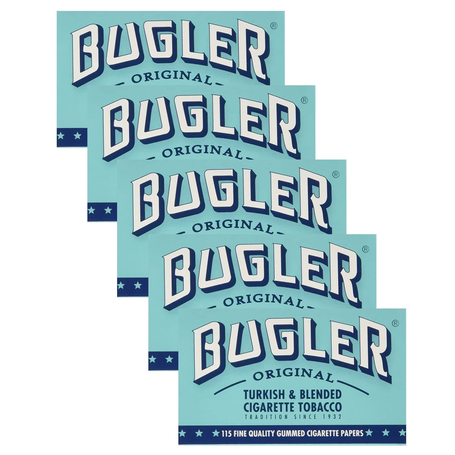 Bugler Cigarette Rolling Papers Single Wide(70mm) - Pack of 5