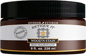 Retique It Wood'nStain Liquid Wood Gel Stain Interior/Exterior, 90 Classic Black, 8 oz
