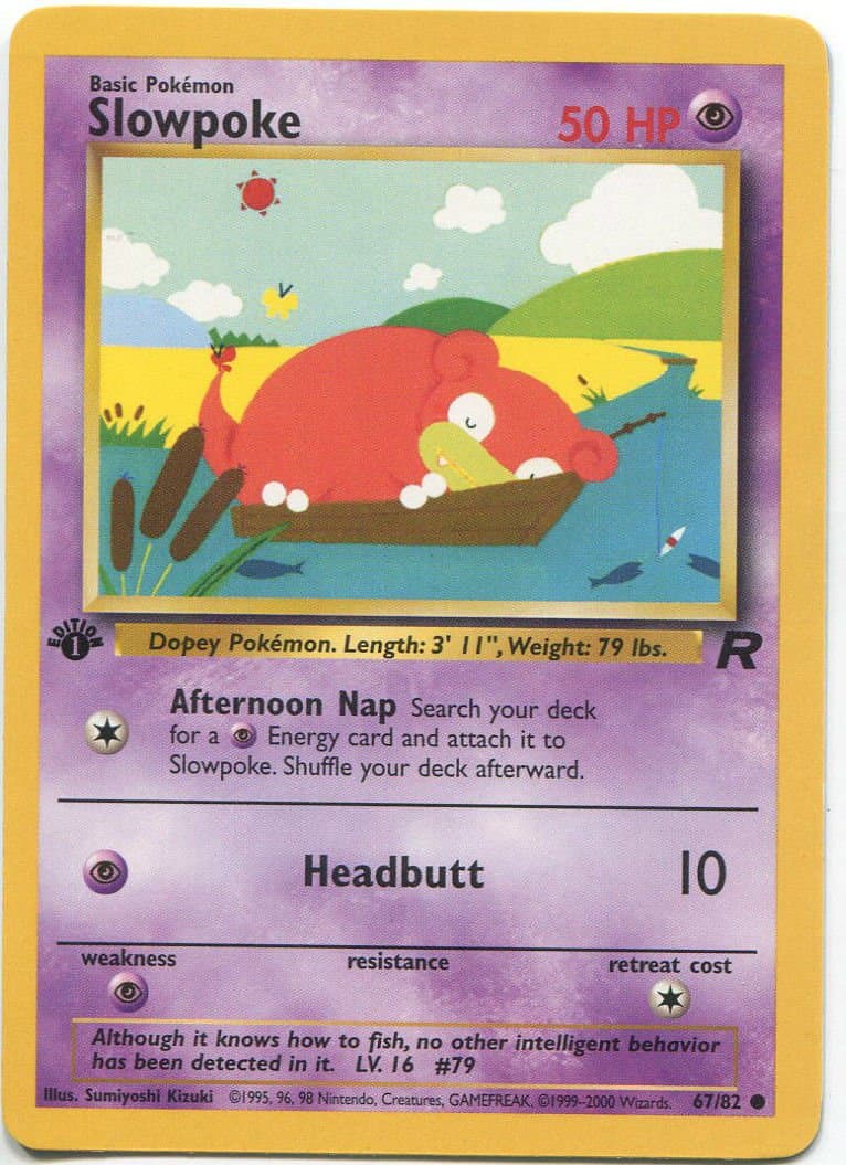 Pokemon - Slowpoke (67) - Team Rocket - 1st Edition
