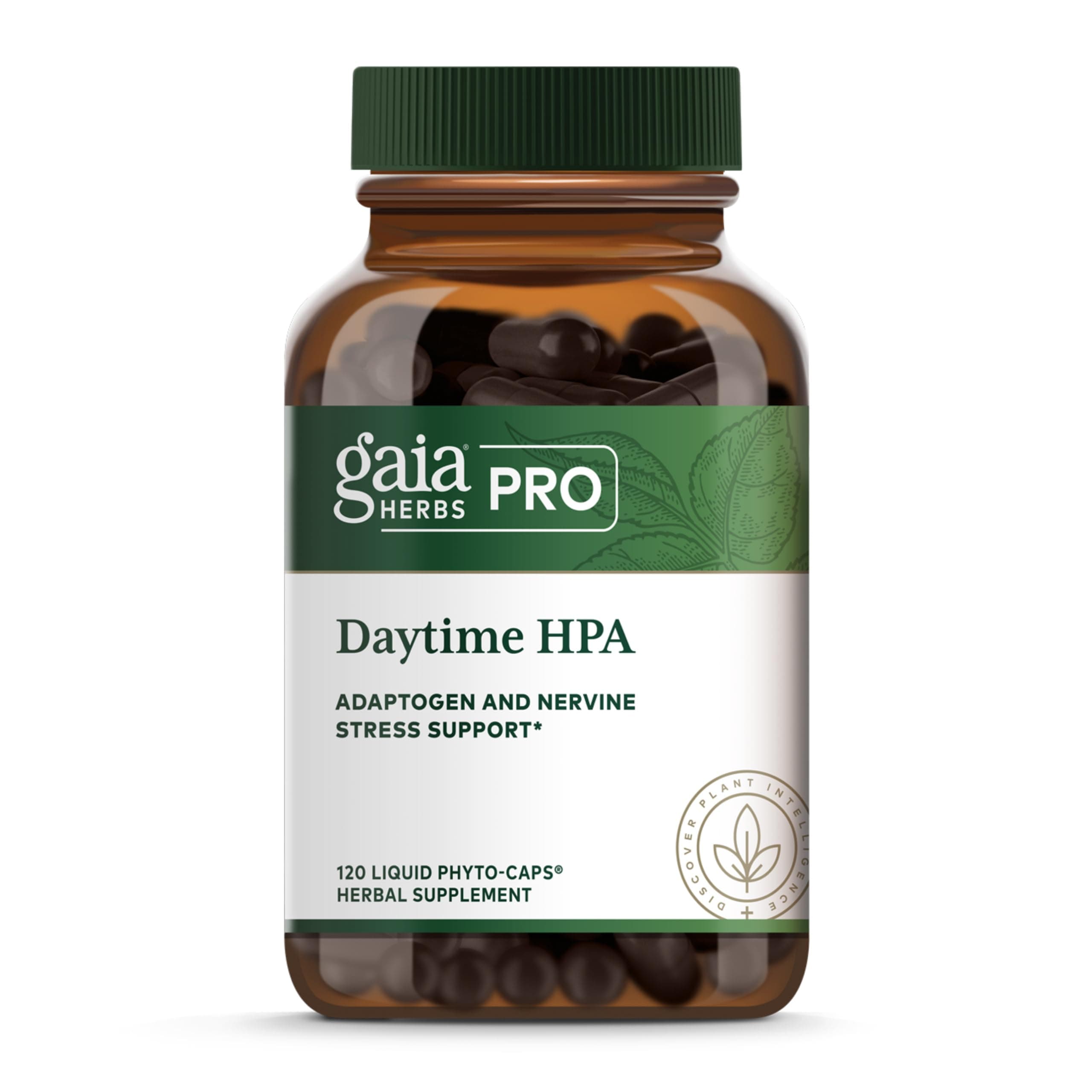 Daytime HPA - Adaptogen Support Supplement - Nervous System Support Supplement with Olive Oil & Rhodiola* - Vegan, Gluten-Free, Soy-Free - 120 Liquid Phyto-Caps (60 Servings)
