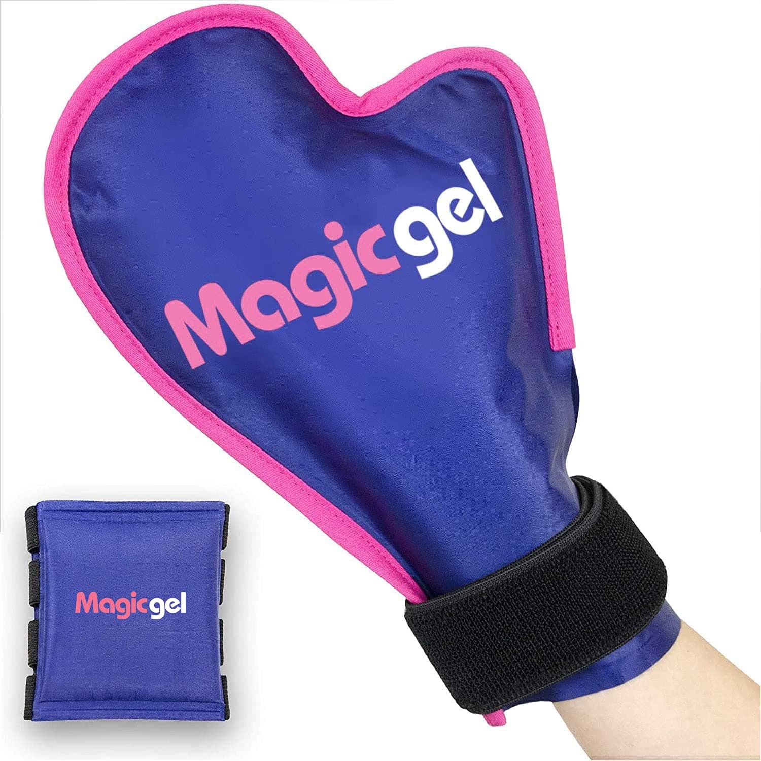 Hand Hot or Cold Pack in Glove Shape for Arthritis, Chemotherapy, Eczema and Carpal Tunnel Syndrome. Gentle Relief for Swollen and inflamed Hands in a Mitten Style with Inner Finger Cooling Pack.