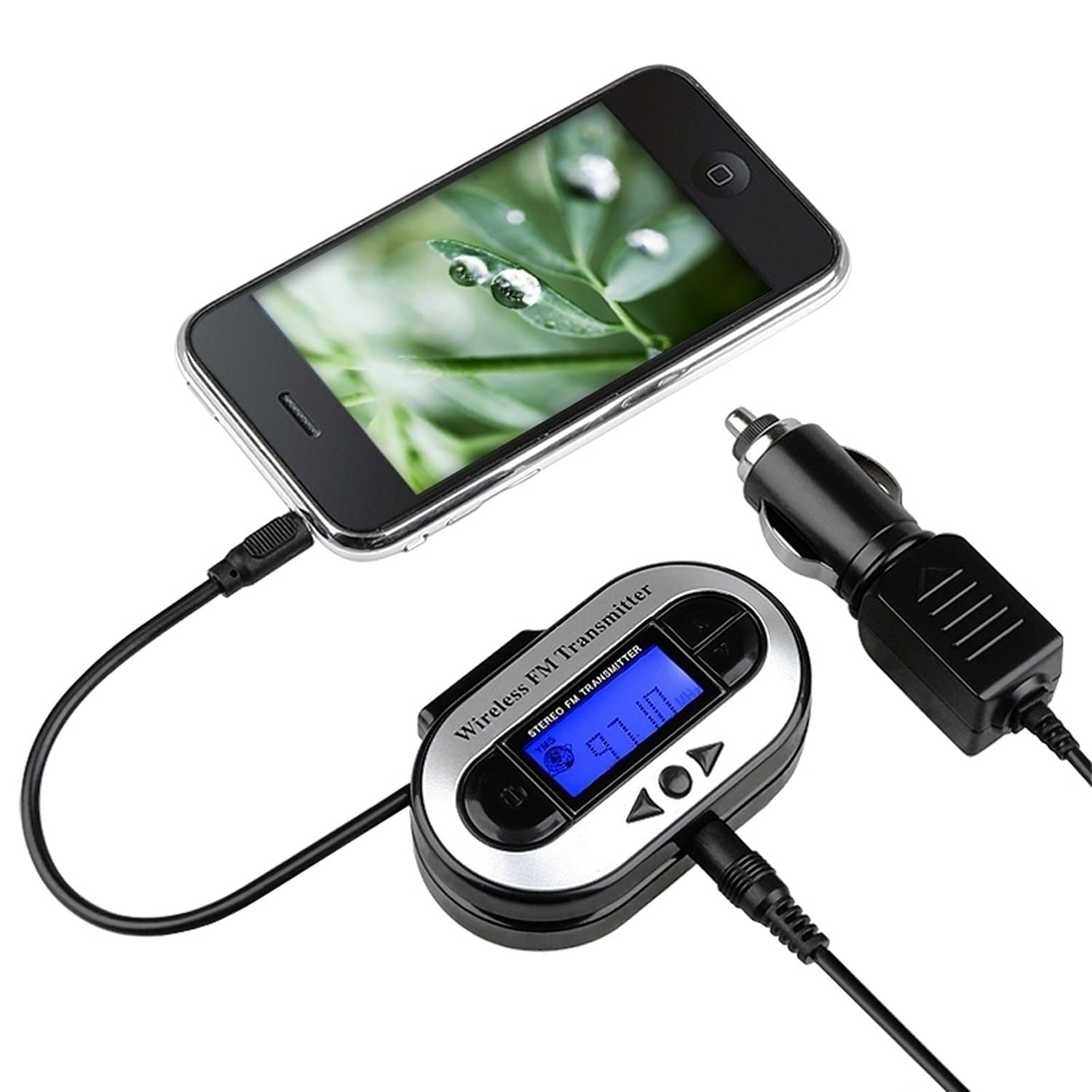 Insten LCD Stereo Car FM Transmitter for MP3 Player iPod touch