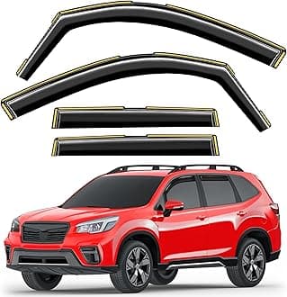 in-Channel Window Rain Guards Fit for Subaru Forester 2019 2020 2021 2022 2023 2024 Extra Durable Window Visors Window Deflectors Vent Visors Vent Shades Car Accessories-4 pcs 2-Q17