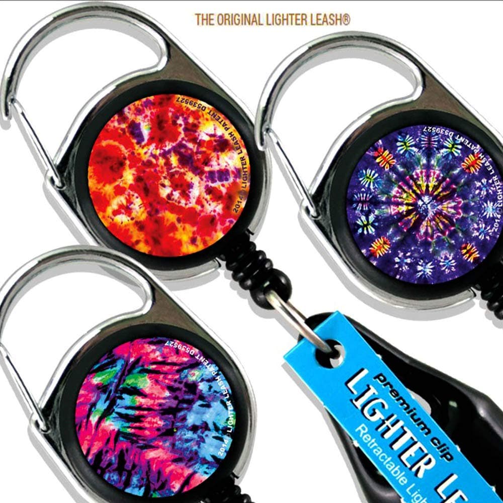 LIGHTER LEASH Premium Clip Tie Dye Series
