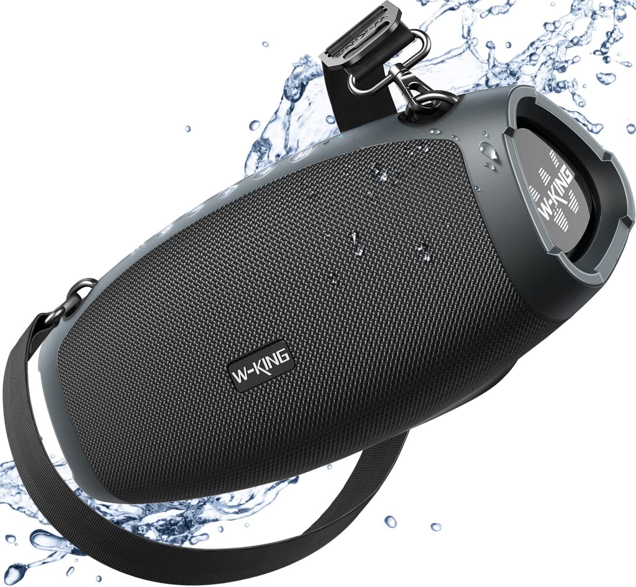 W-KING Bluetooth Speaker, 120W Max Loud Portable Speakers Bluetooth Wireless Boombox, IPX6 Waterproof Party Large Outdoor Speaker, 70W Triple Passive Radiators- Deep Bass/Subwoofer*2, 42H, TF, AUX, EQ