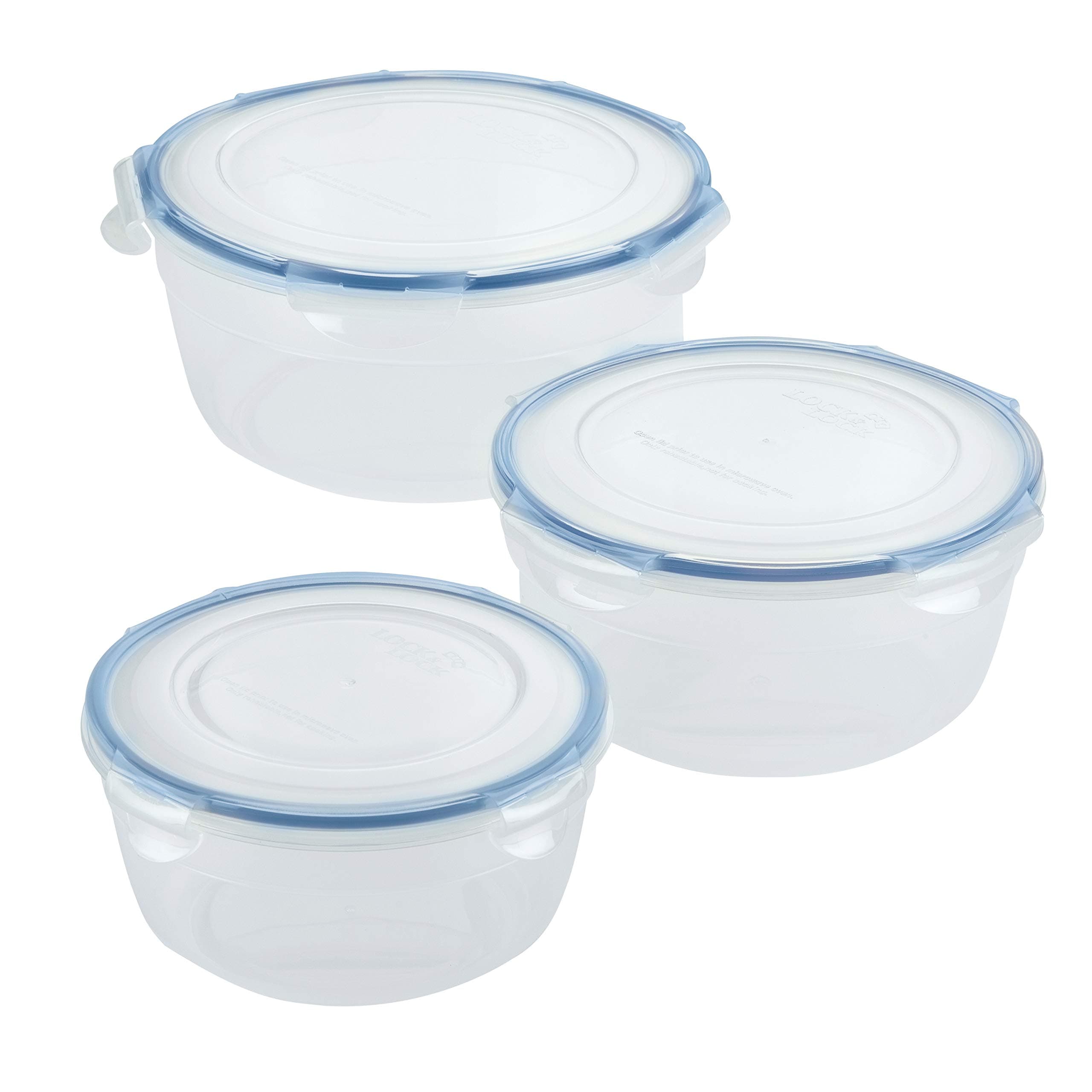 Easy Essentials Food Storage lids/Airtight containers/Stackable, BPA Free, 6 Piece, Clear