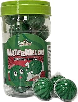 Apexy Watermelon Gummy Candy with Fruity Liquid Center Fat Free Perfect for Halloween, Birthday, Trick Or Treat, Party Candy 11.42oz