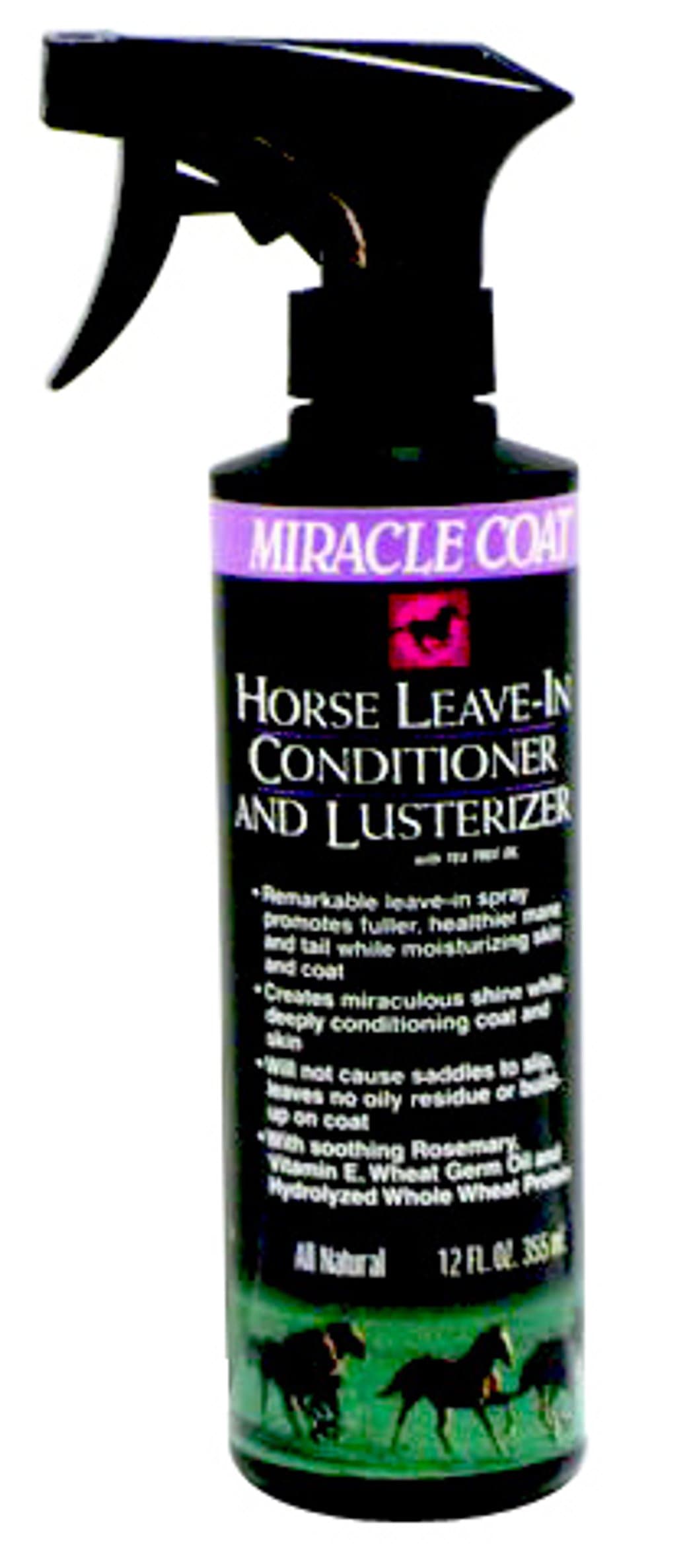 Miracle Coat Leave-in Conditioner and Lusterizer 12 oz for Horses