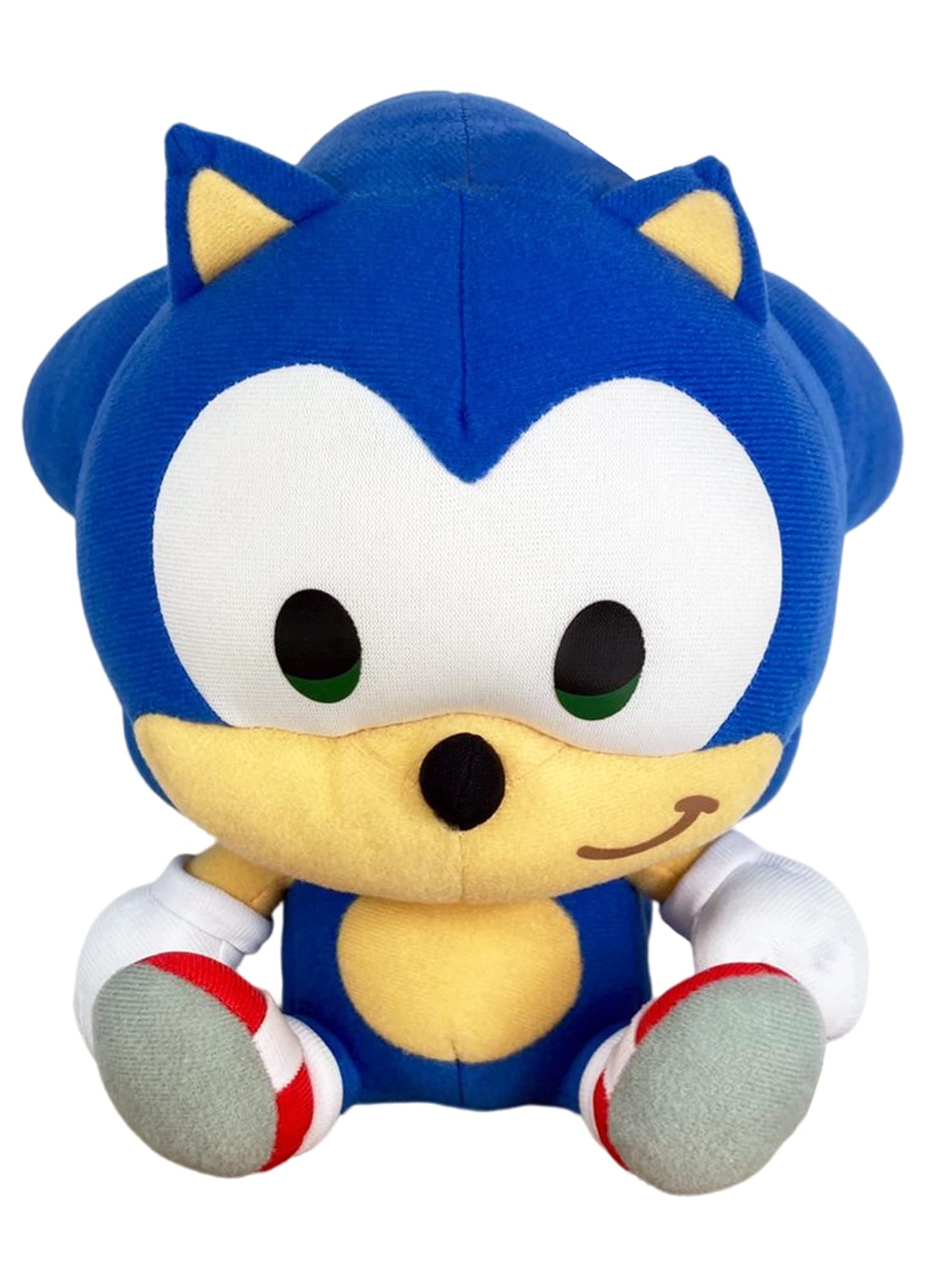 Sonic The Hedgehog -SD Sonic Sitting Plush 7", Multi-Colored