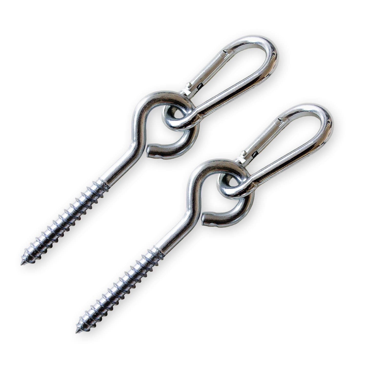 Hammock Hanging kit by Maky Outdoors. Heavy Duty - Load Capacity 600 lb. Hammock Hooks and carabiners for Hammock Stand, Yoga hammocks, Swing, Chair. Indoor, Outdoor