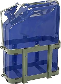 KUAFU Gas Can Holder for 5 Gallon Steel Jerry Can Fuel Tank Can Holder Petrol Diesel Storage Can Holder Green Powder Coated - Securely Transport Your Fuel with Ease