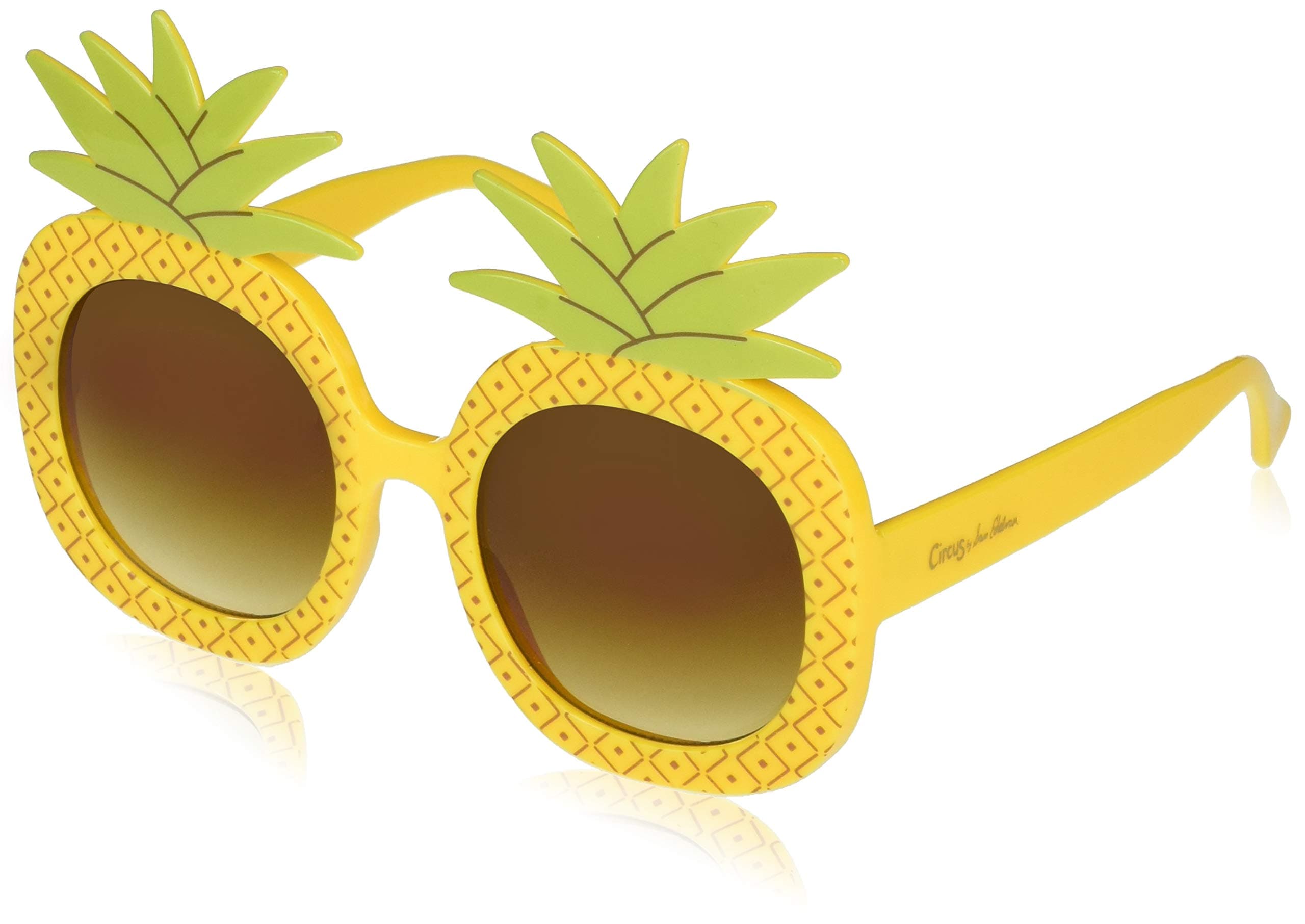 Women's CC348 Pineapple Frame Round Sunglasses