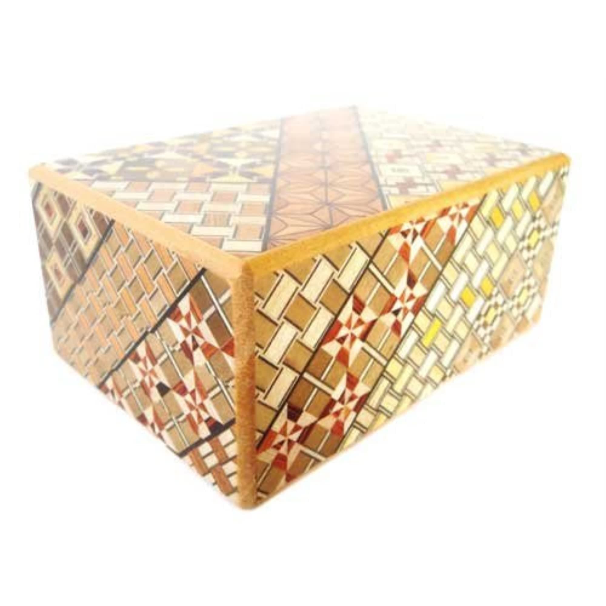 Uncommon Treasures Yosegi Puzzle Box 4 Sun 12 Steps