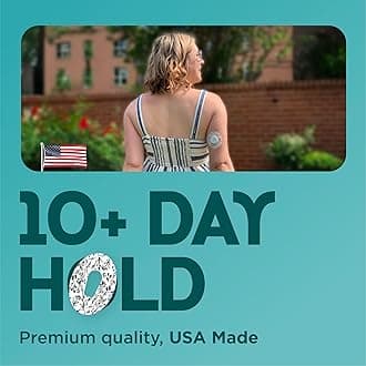 ExpressionMed - Adhesive Patches for Dexcom G6 (Pack of 5) - Made in The USA, Waterproof, Non-Fraying, Pre-Cut CGM Sensor Tapes (Pastel Flowers Variety Pack - Flower Shape)