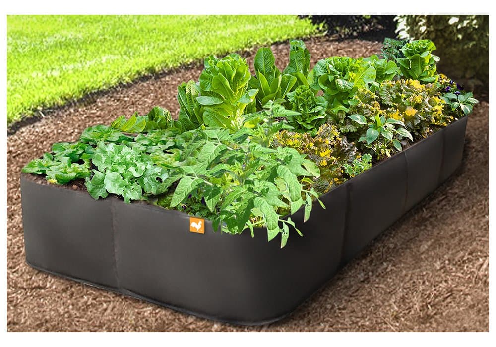 Victory 8 EZ-Gro Garden Large Rectangle 4 ft. x 8 ft. Instant Fabric Raised Garden Bed