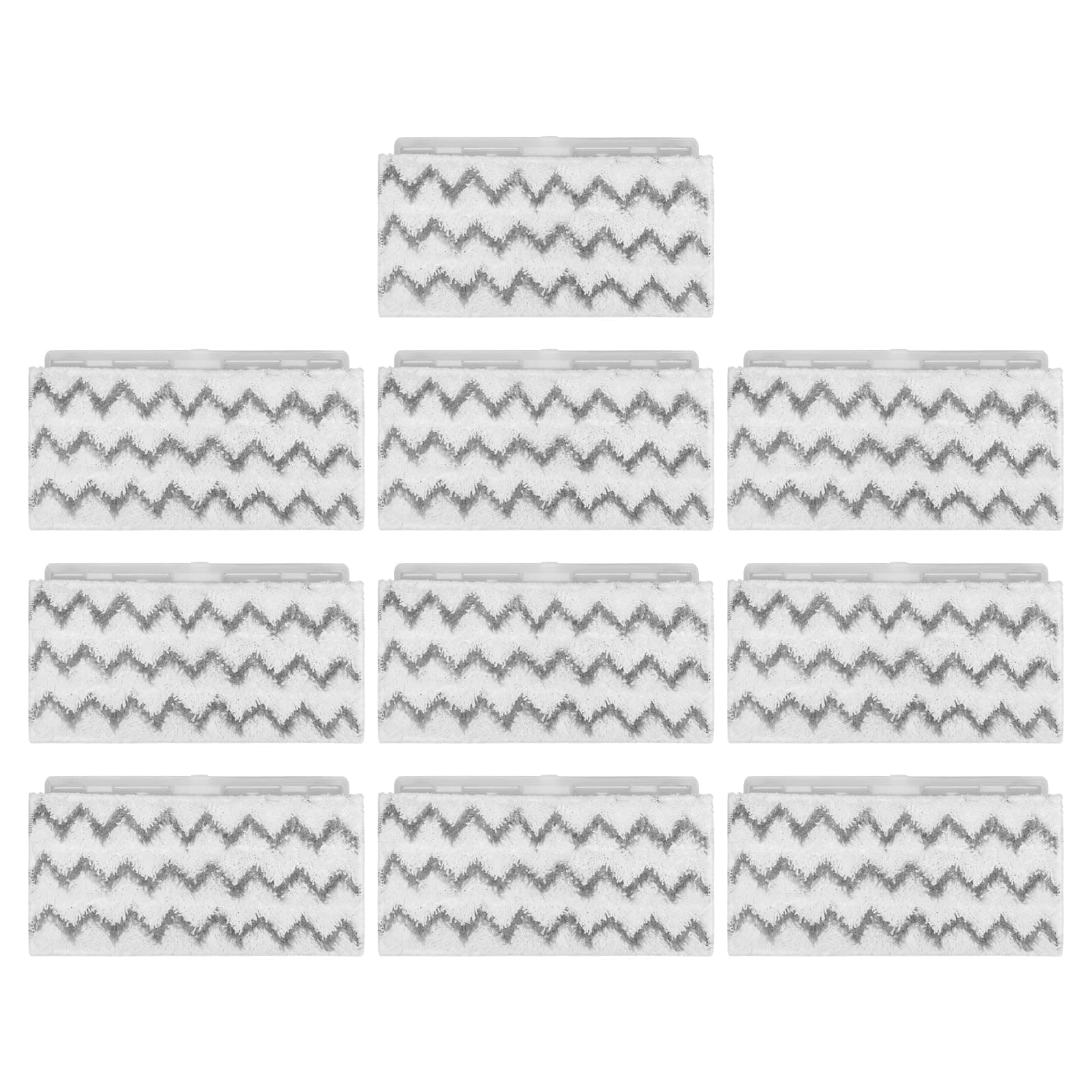 Extolife 10 Pack Mop Pad Refills Replacement for Vacuum Mops, Washable and Reusable Mop Pad and Dirt Chamber