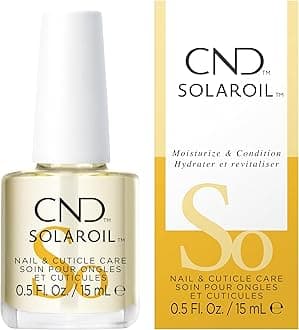 CND SolarOil Cuticle Oil, Natural Blend Of Jojoba, Vitamin E, Rice Bran and Sweet Almond Oils, Moisturizes and Conditions Skin (Packaging May Vary)