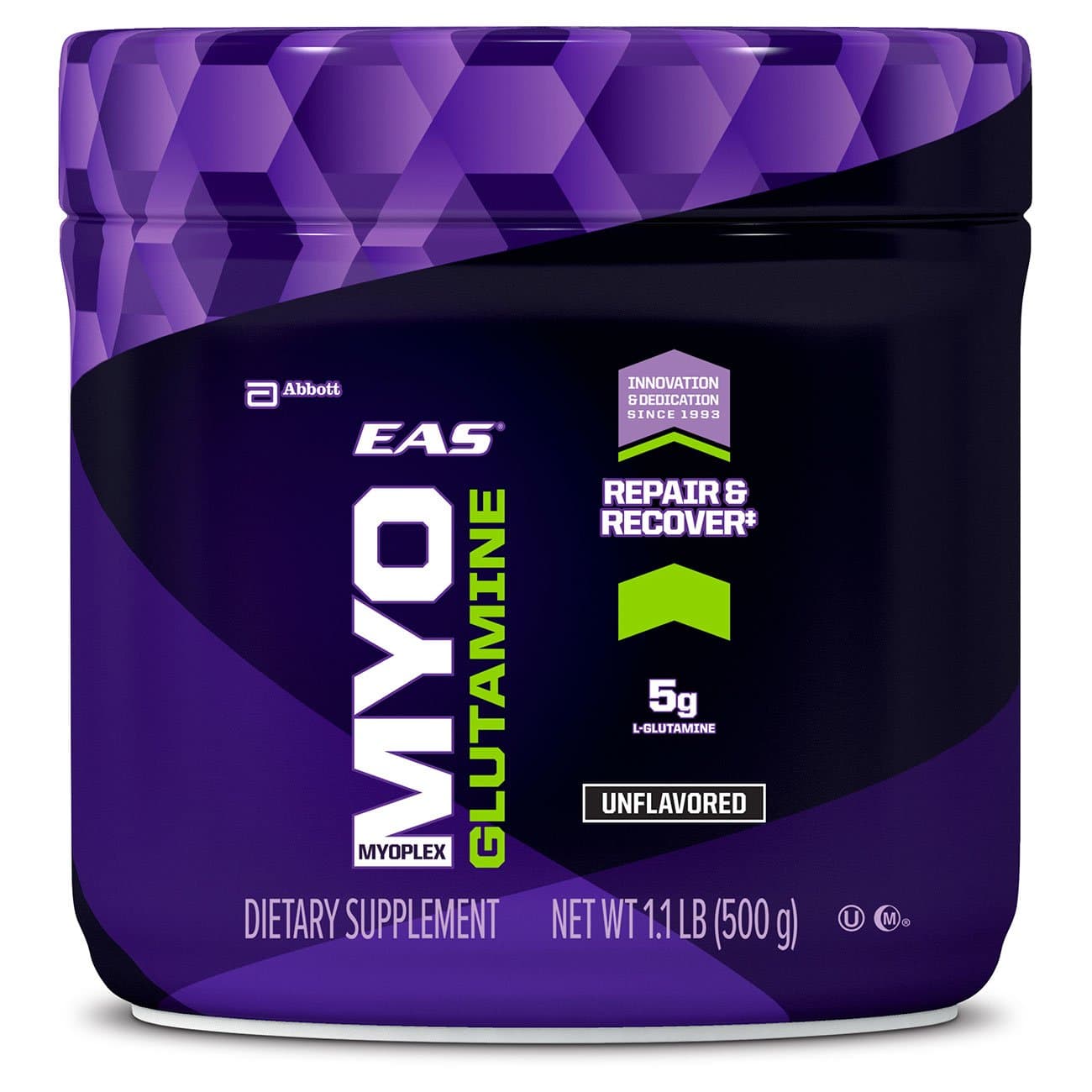 EAS Myoplex Glutamine Powder, Unflavored, 1.1 Pound