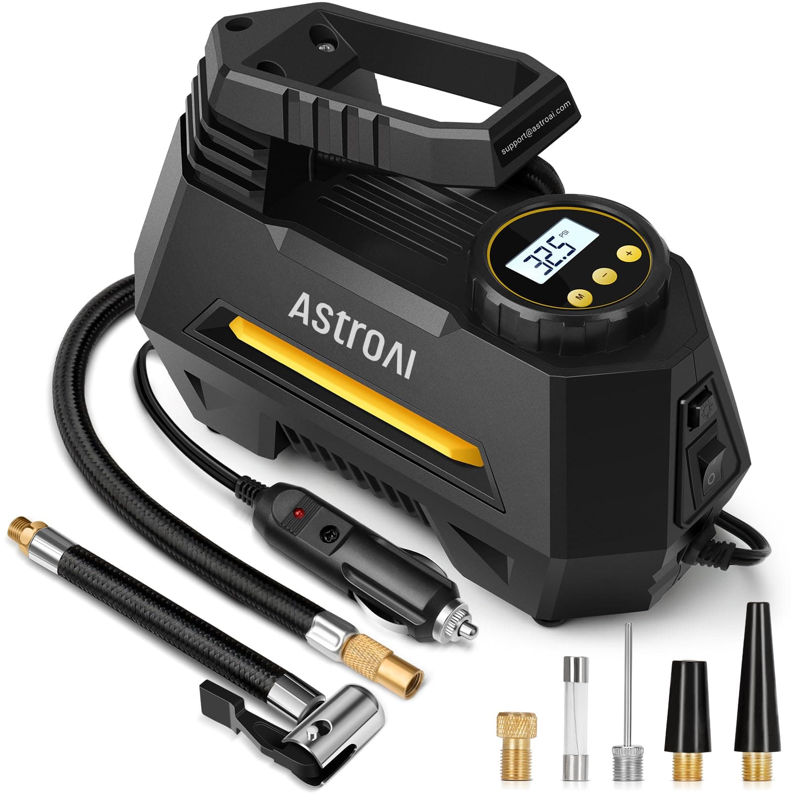 AstroAI Air Compressor, Car Air Pump, Black