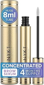 CONCENTRATED Eyebrow Growth Serum For Thicker Brows (XL - 8ml) BrowForce Eyebrow Serum To Grow Fuller Thicker Natural Eye Brows - Advanced Eye Brow Growth Serums Formula For Eyebrows Regrowth