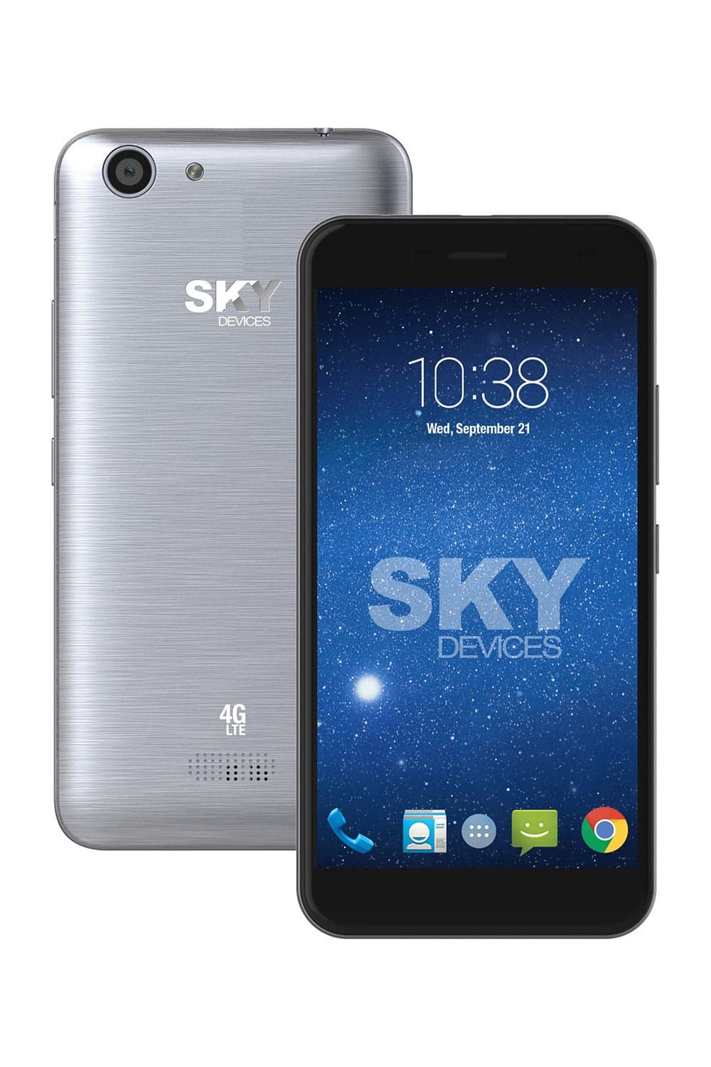 SKY Devices – Elite 5.0L+, 4G LTE Android Unlocked Smartphone, 13MP/8MP Cameras, 16GB Storage, 2GB RAM – Gun Metal