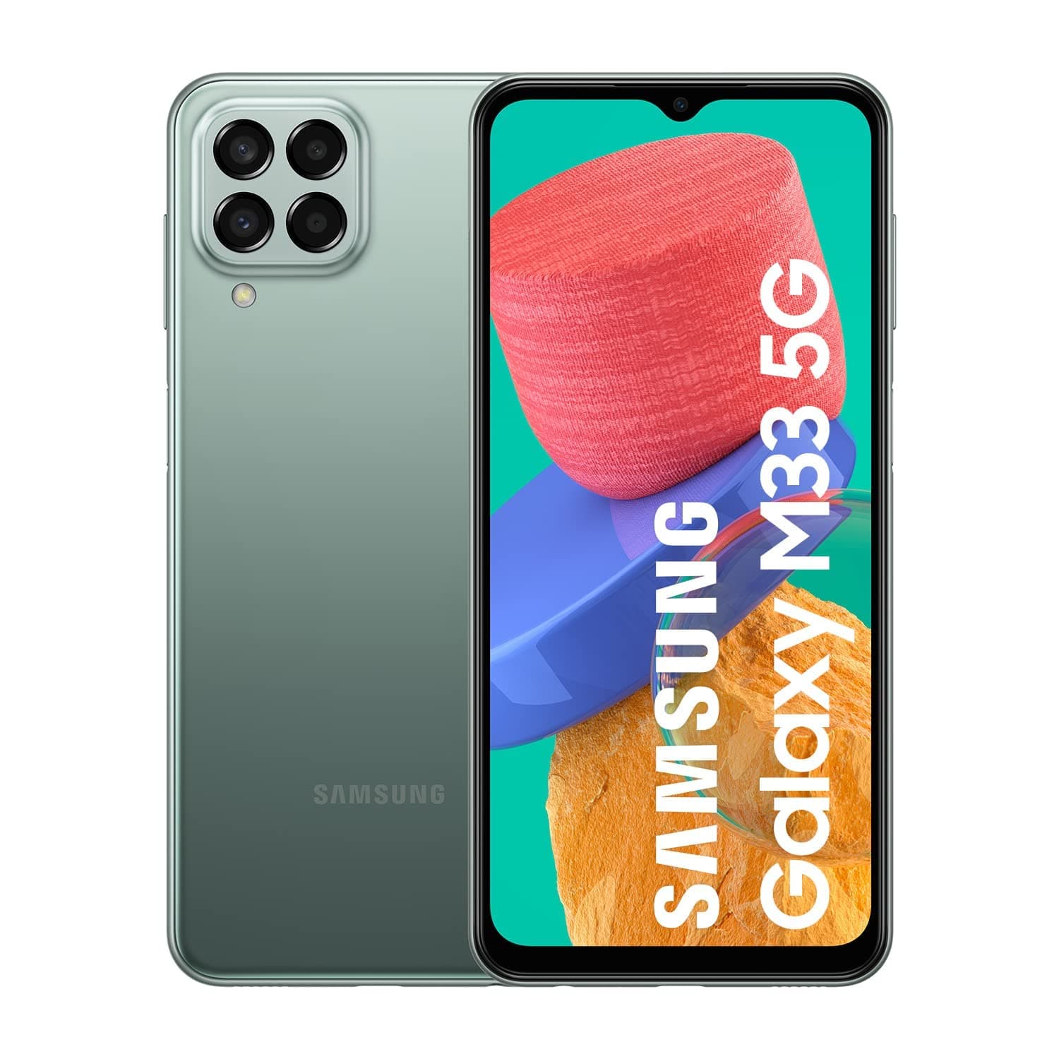 SAMSUNG Galaxy M33 5G Mobile Phone SIM Free Android Smartphone 6GB RAM 128GB Storage Khaki Geen [Amazon Exclusive], Khaki Green
