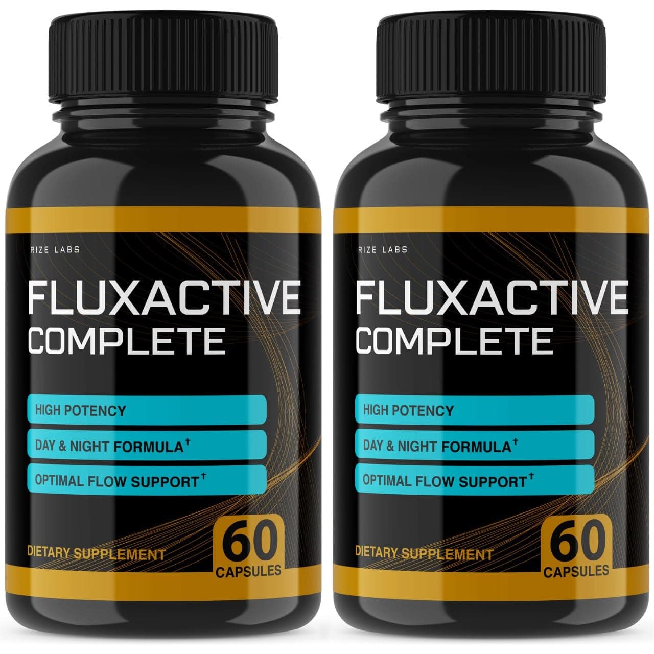 rize labs - Fluxactive Complete Advanced Formula Supplement for Men (Pack of 2) (120 Capsules)