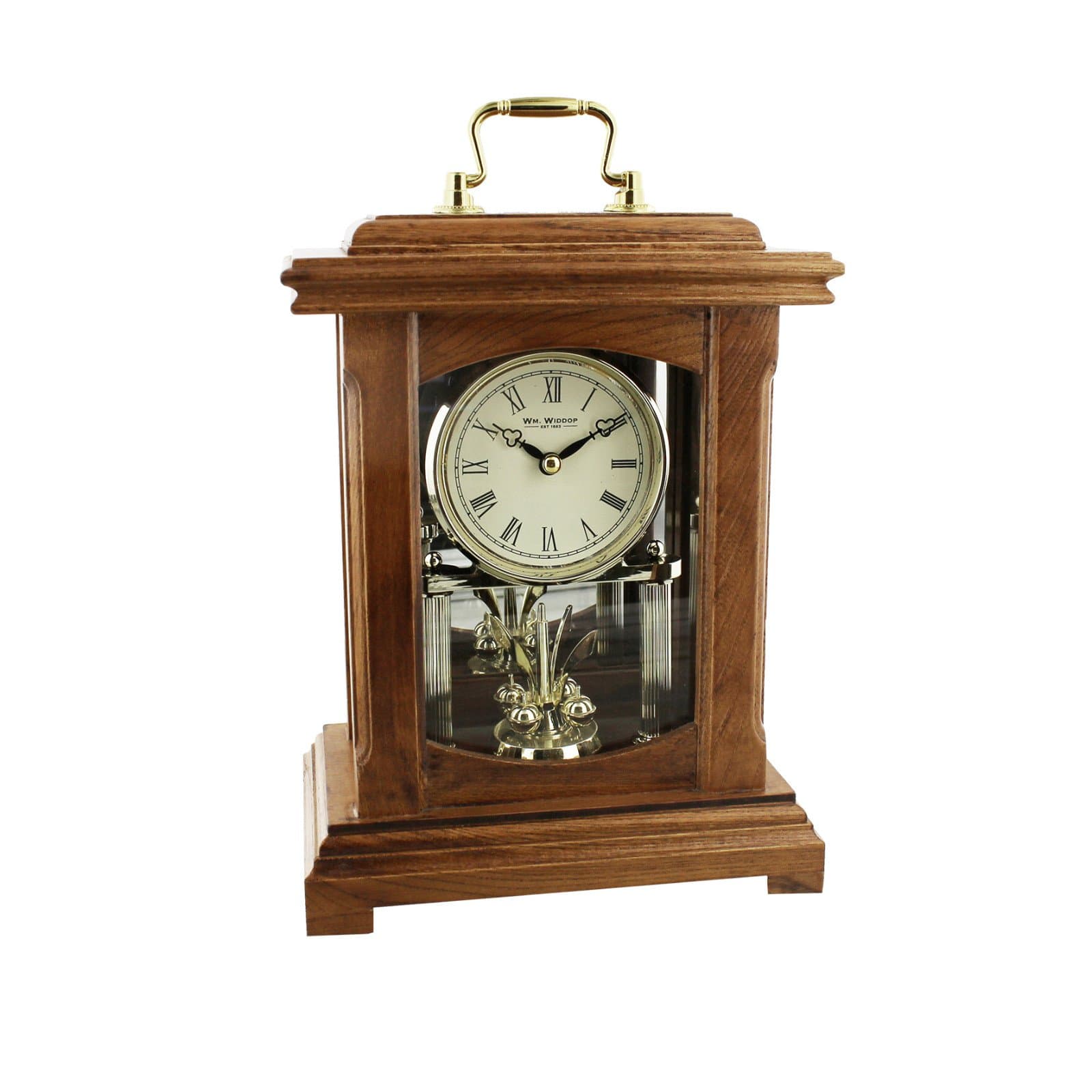 Classic Wooden Anniversary Lantern Style Clock with handle