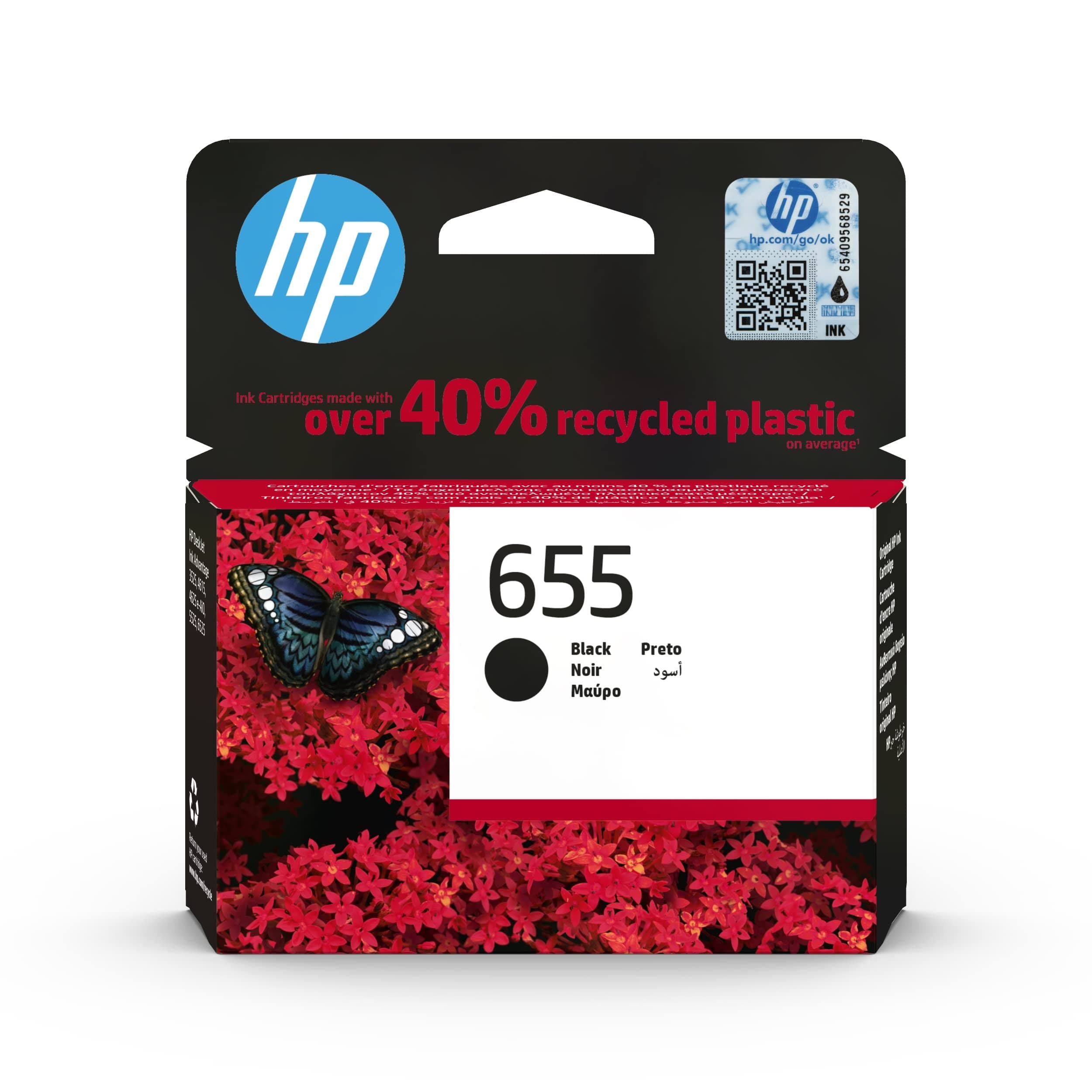HP 655 CZ109AE Ink Cartridges - Black