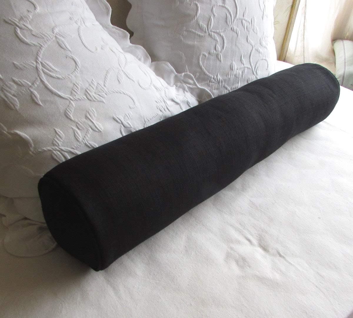 Bolster Pillow Case 19 x 54 Black