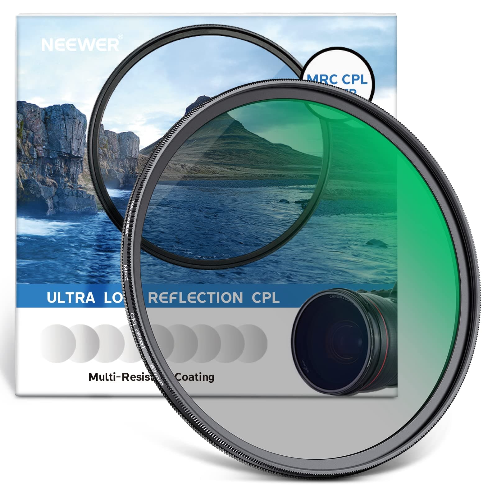 - 67mm Polarizing Filter 30 Layer Multi Resistant Nano Coatings Circular Polarising Filter(CPL) Reduce Glare/Enhance Contrast/Ultra Slim/Reduces Reflection/HD Optical Glass Polarizer Filter