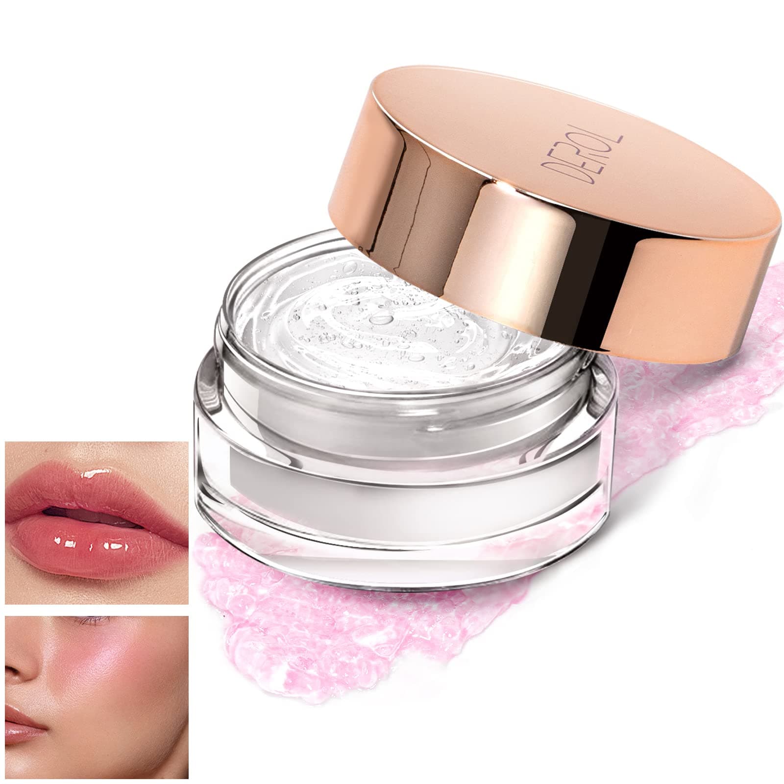 NewBang Moisturizing Blush Rouge Color Changing Blusher for Cheeks and Lips Balm Multi Use Cream Liquid Waterproof Gel for Cheeks & Lips Gloss Glossy Shiny Finish Makeup