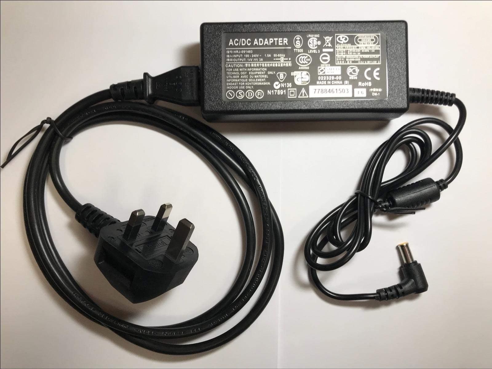 Replacement for 14V 3A Samsung AC-DC Adapter Power Supply Plug for Samsung Monitor S22A350H