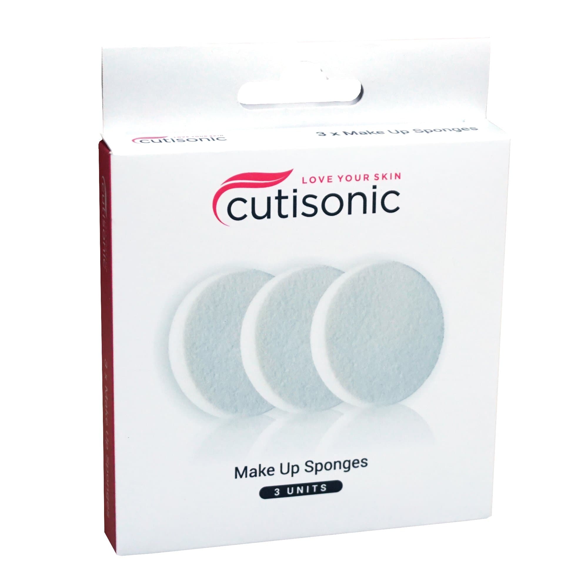 Cutisonic Replacement Makeup Sponges (3 Pack)