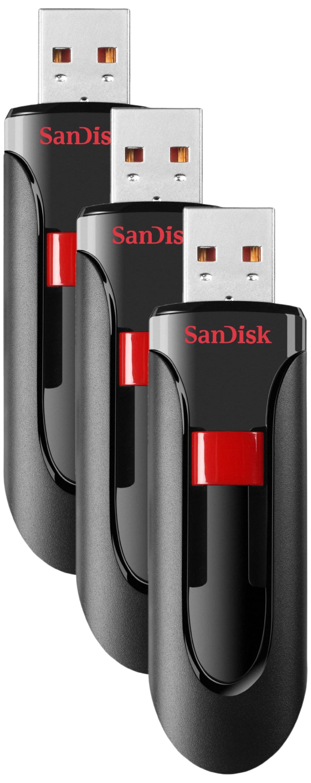 SanDisk 128GB Cruzer Glide USB 2.0 Flash Drive - SDCZ60-128G-B35 (Pack of 3)