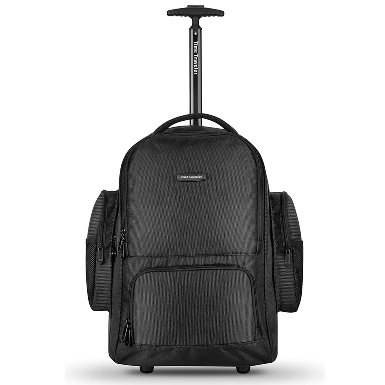 Wheeled Laptop Backpack, Black Rolling Backpack, Carry-on Luggage Suitcase
