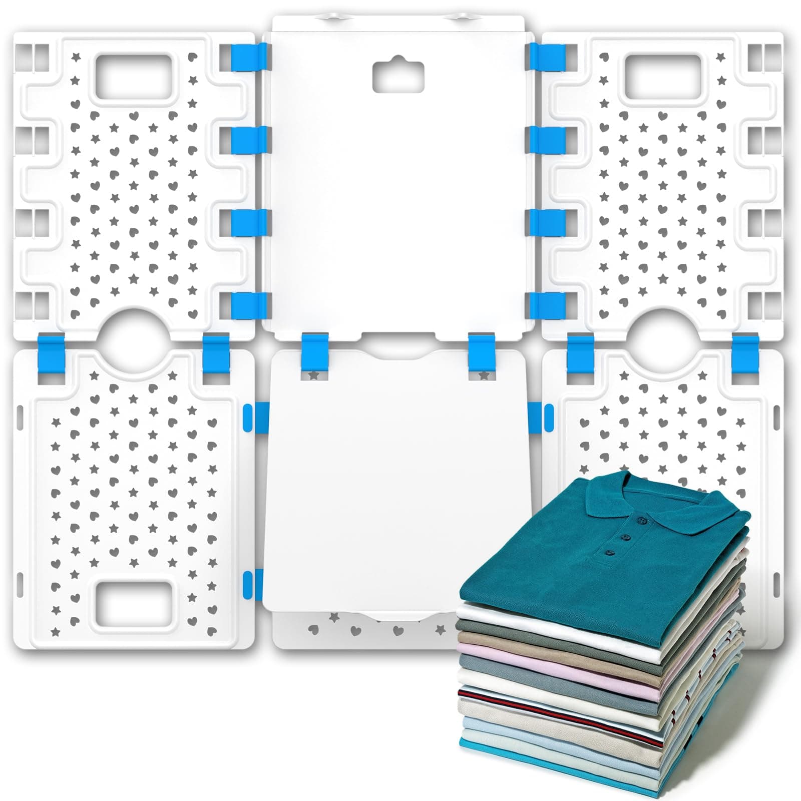 PetOde Tshirt Folding Board t Shirt Folder Clothes flip fold Plastic flipfold Laundry Room Organizer 23x27.5inch