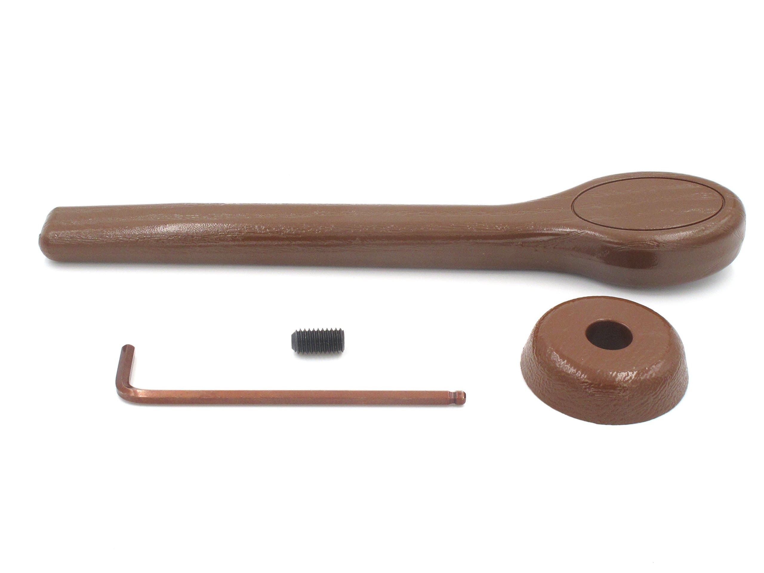 Lever Star Hole Foot Rest Release Handle 11" Long with Set Screws and Allen Wrench, Fits Lazy Boy Star Hole Tube and More Recliner Handle