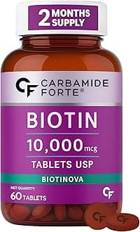 Biotin Tablets for Hair Growth | Biotin Supplement - 60 Tablets | Hair Supplements for Women & Men
